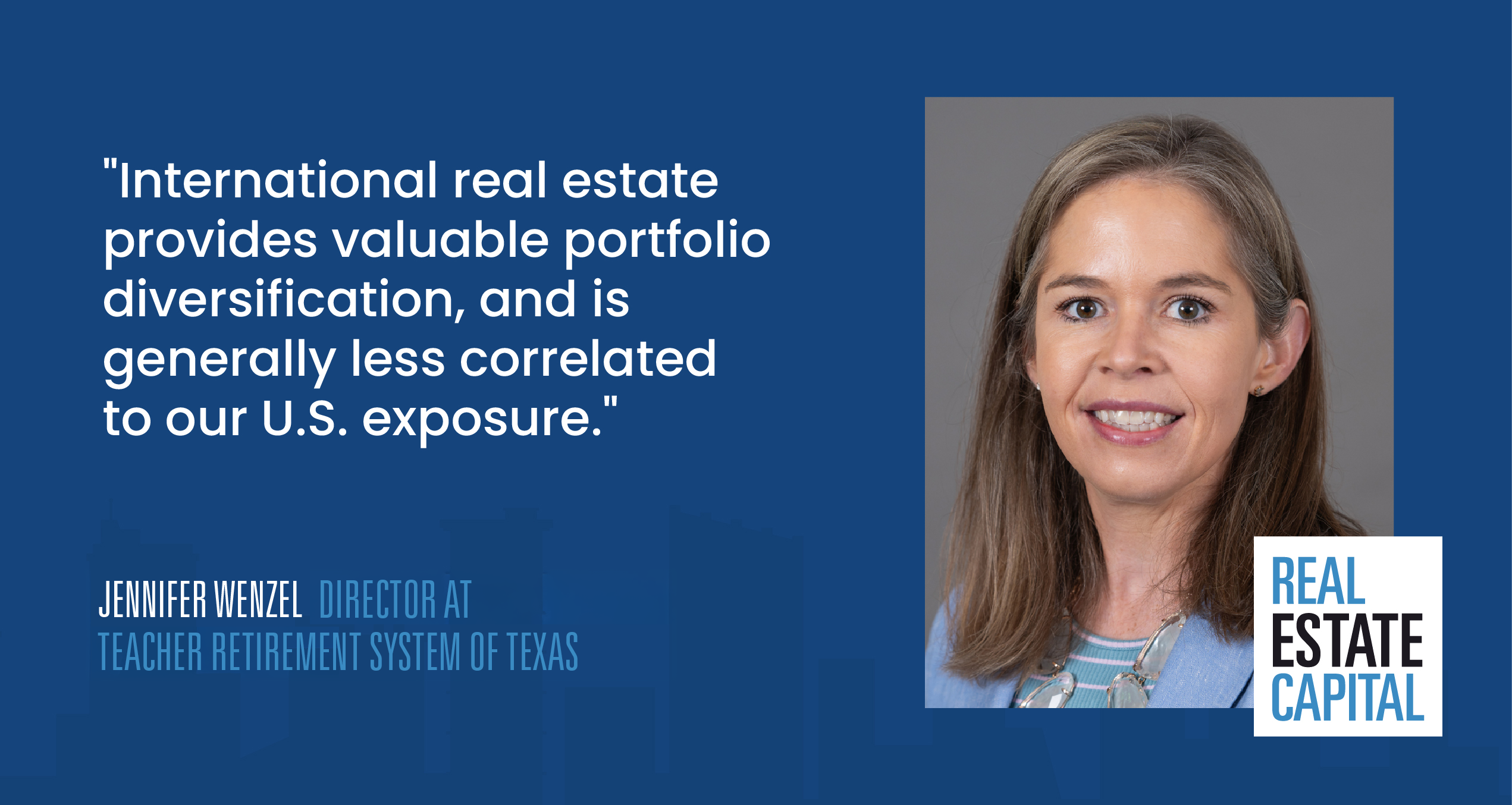 Jennifer Wenzel | Director at Teacher Retirement System of Texas